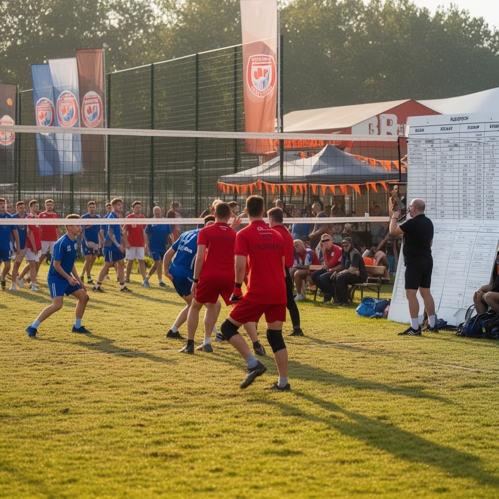 Sportvereniging tijdens een clubdag